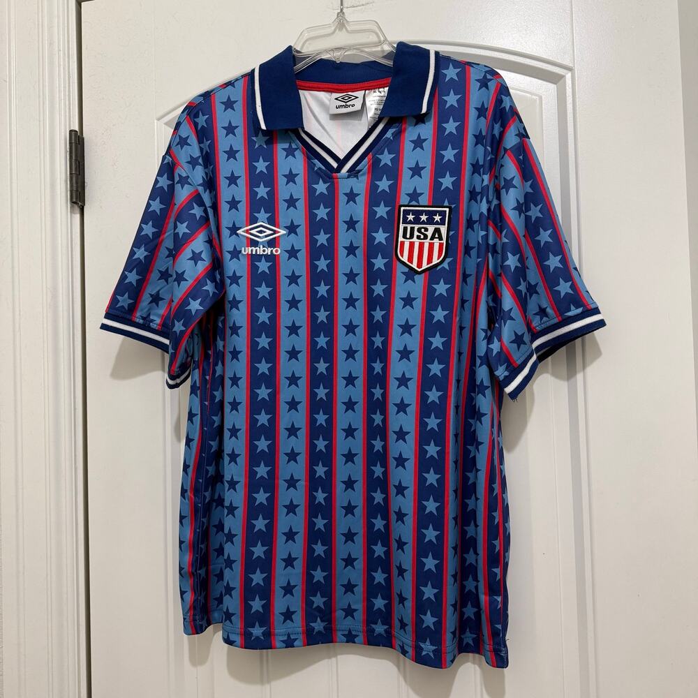 Umbro USA 2026 Red White Blue Jersey - Kids XL 14-16 NEW NWT